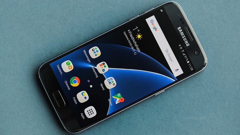 Take screenshots on samsung Galaxy S7