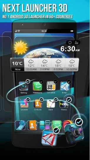Next Launcher 3d for android