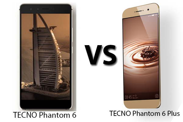 compare tecno phantom 6 and tecno phantom 6 plus